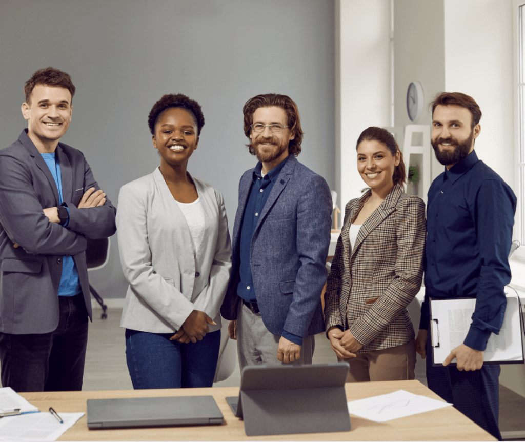 group of men and women representing an independent school board of trustees