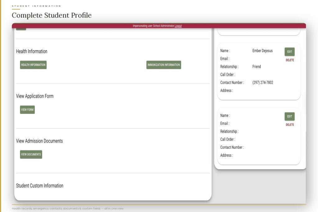 Managing school levels and enrollment on Montessori platform